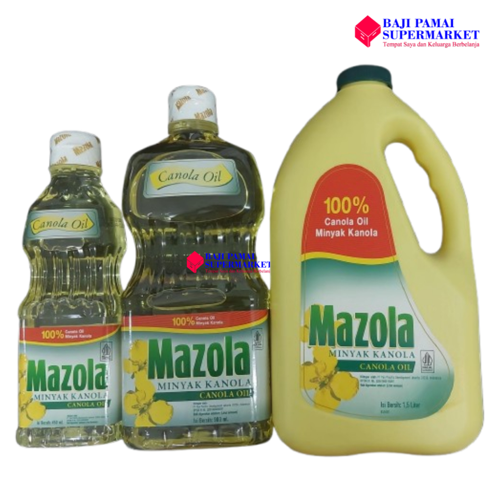 

Mazola Minyak Kanola All Ukuran - 450ml / 900ml / 1.5 liter