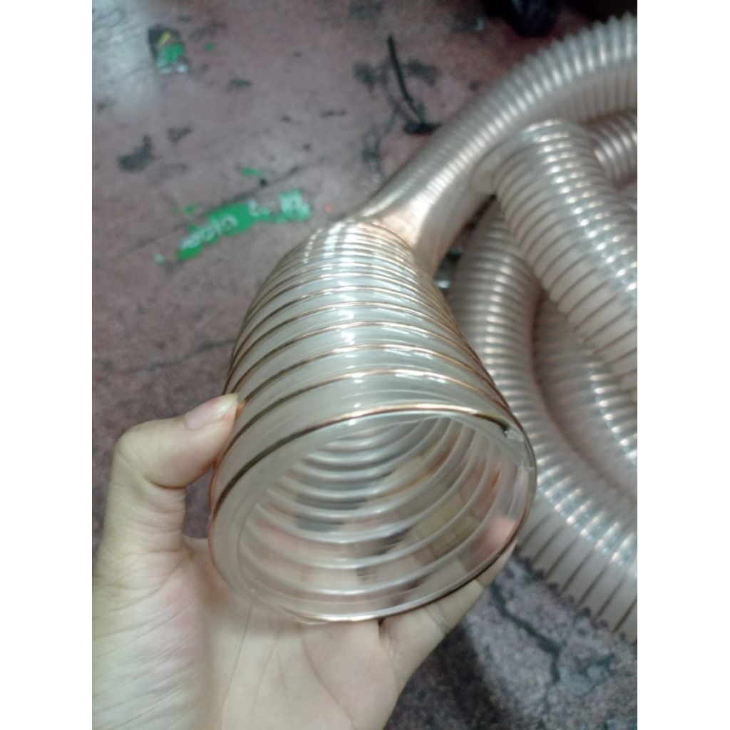 pu ducting hose 3inch selang flexible vacum serbuk kayu
