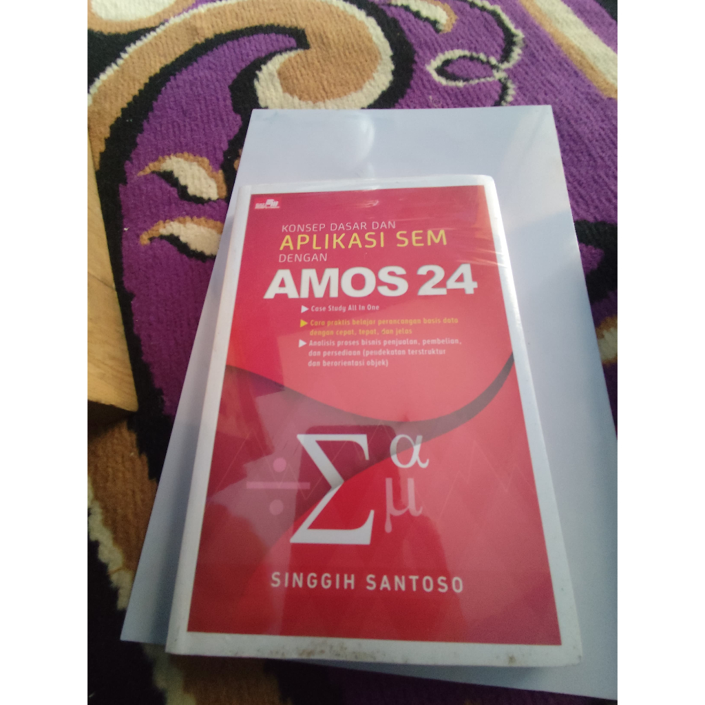 BUKU OBRAL KONSEP DASAR DAN APLIKASI SEM DENGAN AMOS 24 | NEW ORI