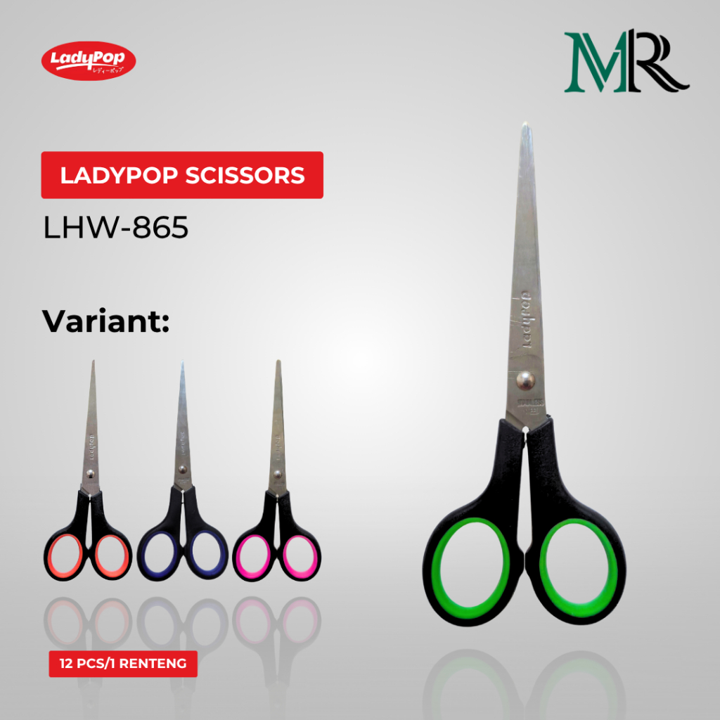 

Gunting Stainless Steel Lady Pop Ukuran Sedang - 1 Renteng Isi 12 pcs - Kualitas Premium