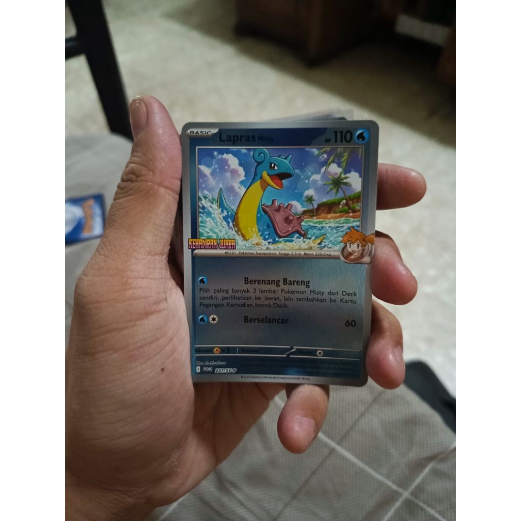 kartu pokemon bahasa Indonesia Lapras Misty Promo