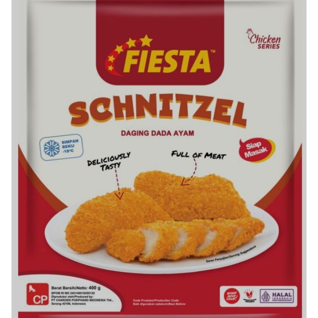 

Fiesta Schnitzel 400 gr Bogor Frozen