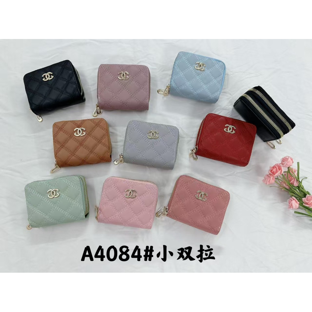(Beelf) Dompet Kecil CC Koin Wanita Fashion Trend Stylish Dompet Lipat Tas Pouch Girly Perempuan Rem