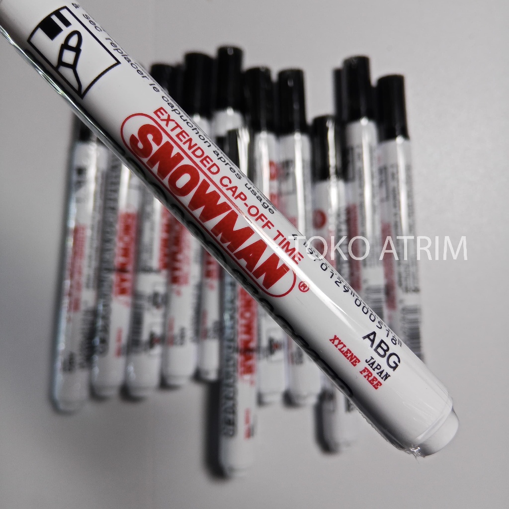 

Spidol Whiteboard/ Spidol Papan Tulis Snowman ABG 12 (ISI 1 PCS) ASLI