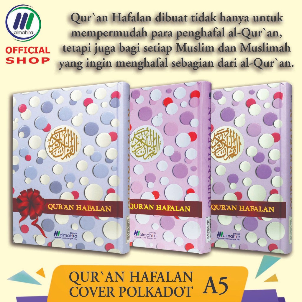 Almahira -- Quran Hafalan A5 Cover Polkadot