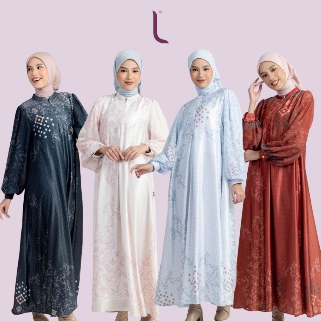 ELZATTA Gamis Chiffon Satin Marrakesh - Fashion Muslim Pakaian Dress Gamis Wanita Bahan Satin