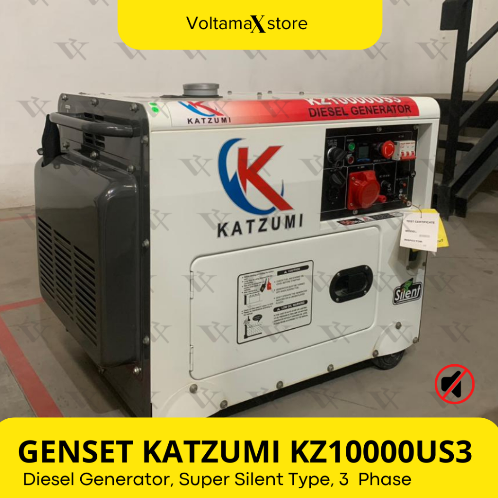 Genset 7 Kva 5500 Watt Katzumi Silent Portable KZ10000US3 - Genset Silent 5500 Watt