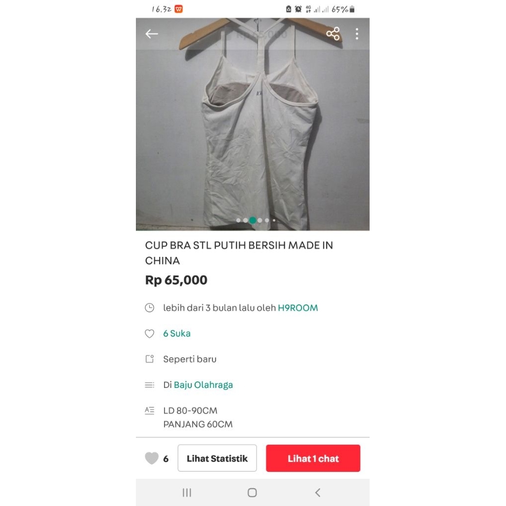 TANK TOP BRA STL PUTIH