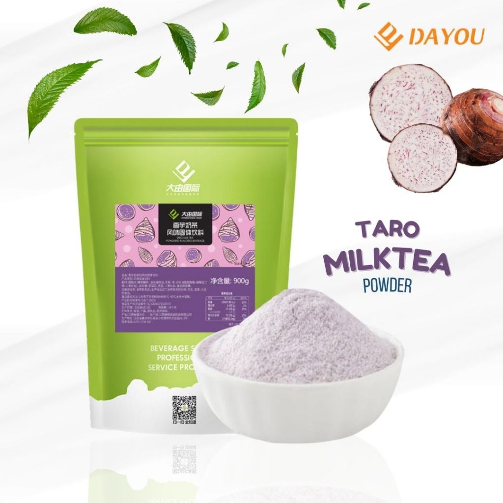 

Taro Milk Tea Powder Flavored Solid Beverage 900gr
