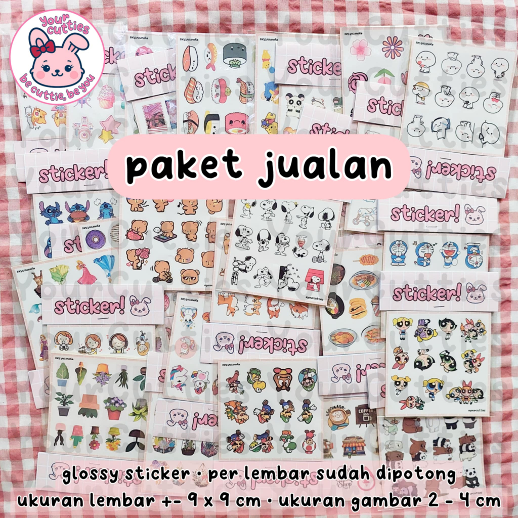 

PAKET USAHA JUALAN GROSIR STIKER LUCU ESTETIK MURAH