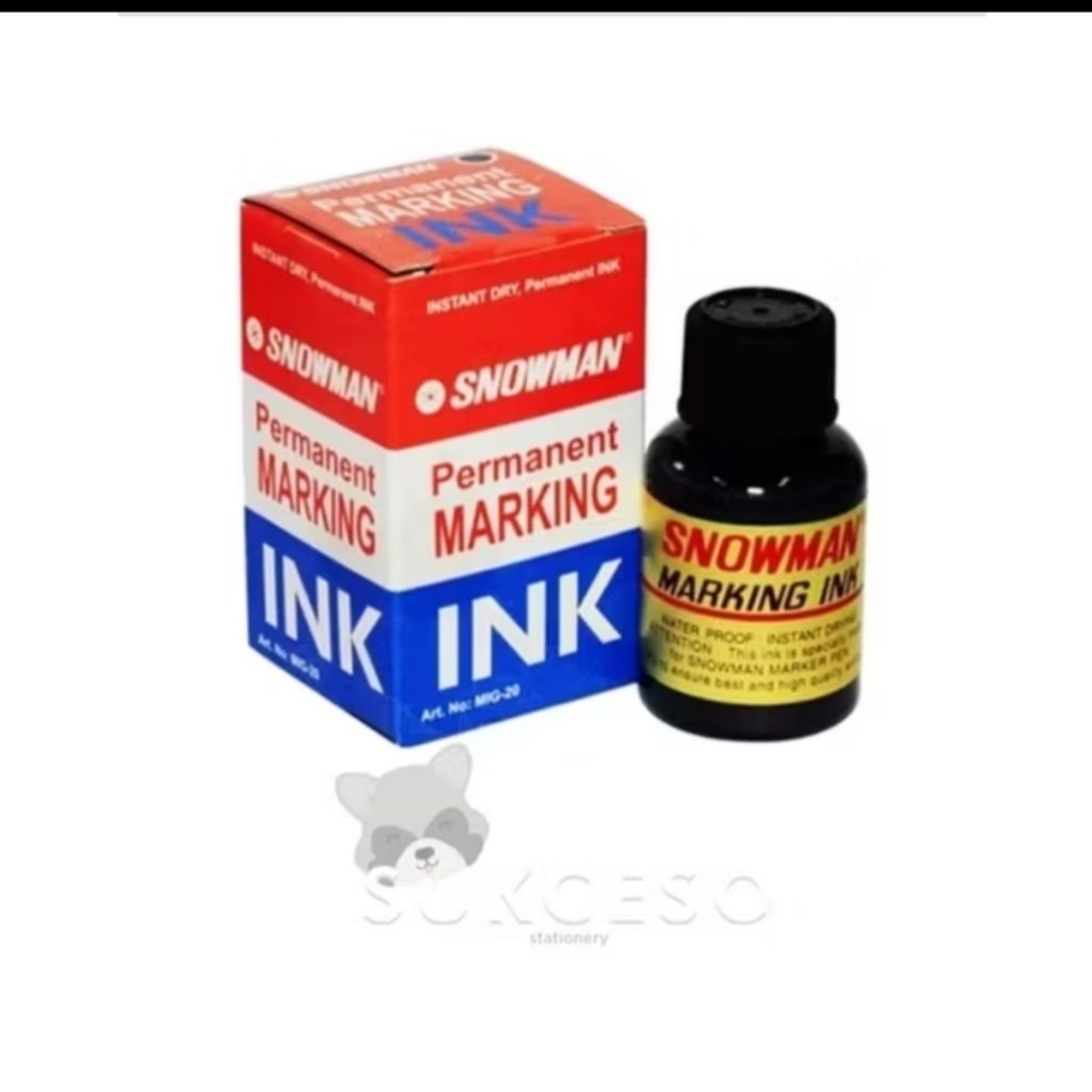 

TINTA SPIDOL PERMANENT SNOWMAN ( harga 1 botol )