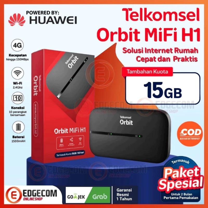 [Bisa COD] Huawei E5576 Brovi HKM XL GO IZI Mifi Modem Wifi Portable 4G Unlock All Operator Bypass F