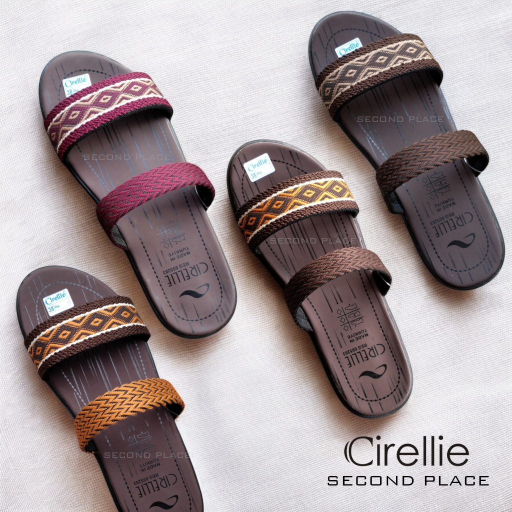 Bella Series Ori Cirellie Turki Sandal Selop Wanita 37-40 Sandalnya Anak Muda
