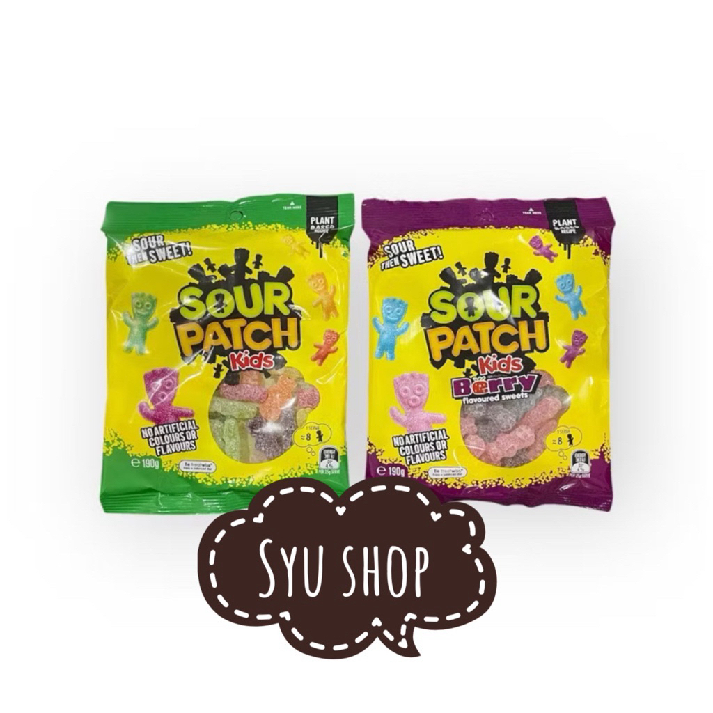 

the natural naturals confectionary co TNCC sour patch kids kid berry jelly candy plant based no artificial color 190gr