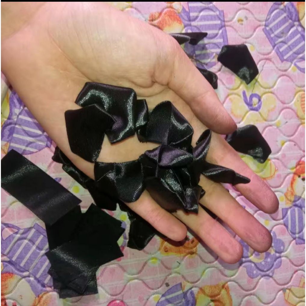 

100 pcs bakalan bunga pita satin murah/ukurab pita 2,5cm/bakalan bunga pita satin