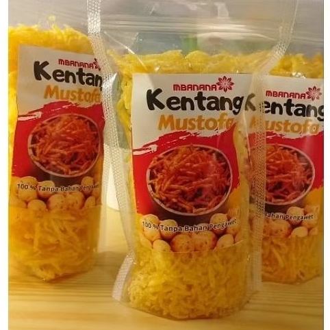 

3 bungkus kering Kentang / kentang Mustofa 100gr / snack Mbanana / food /cemilan