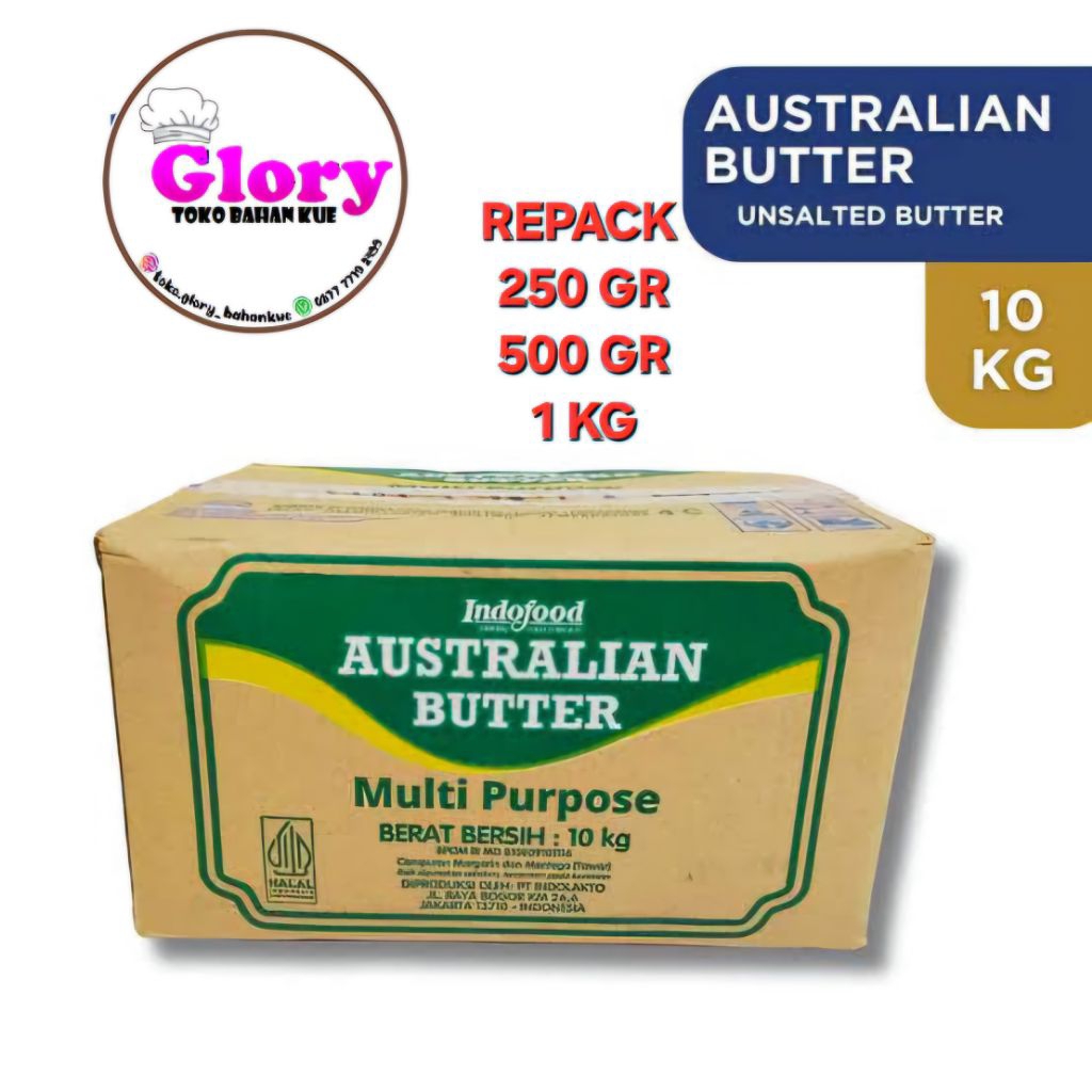

australian unsalted butter repack 1kg