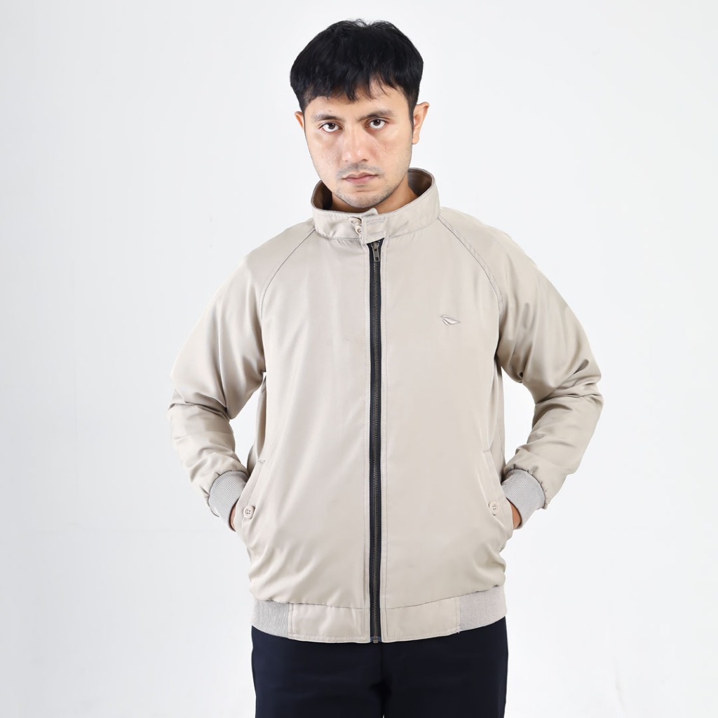 Nookly Jaket Outdoor Pria Harrington Cream