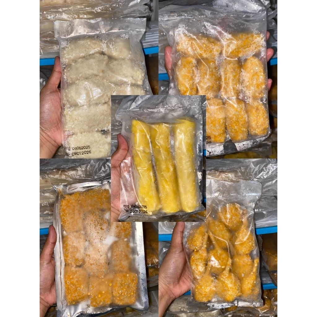 

Frozen Bento By Pizza Gaza / Kaki Naga / Egg Roll / Shrimp Roll / Udang Keju / Beef Nugget.