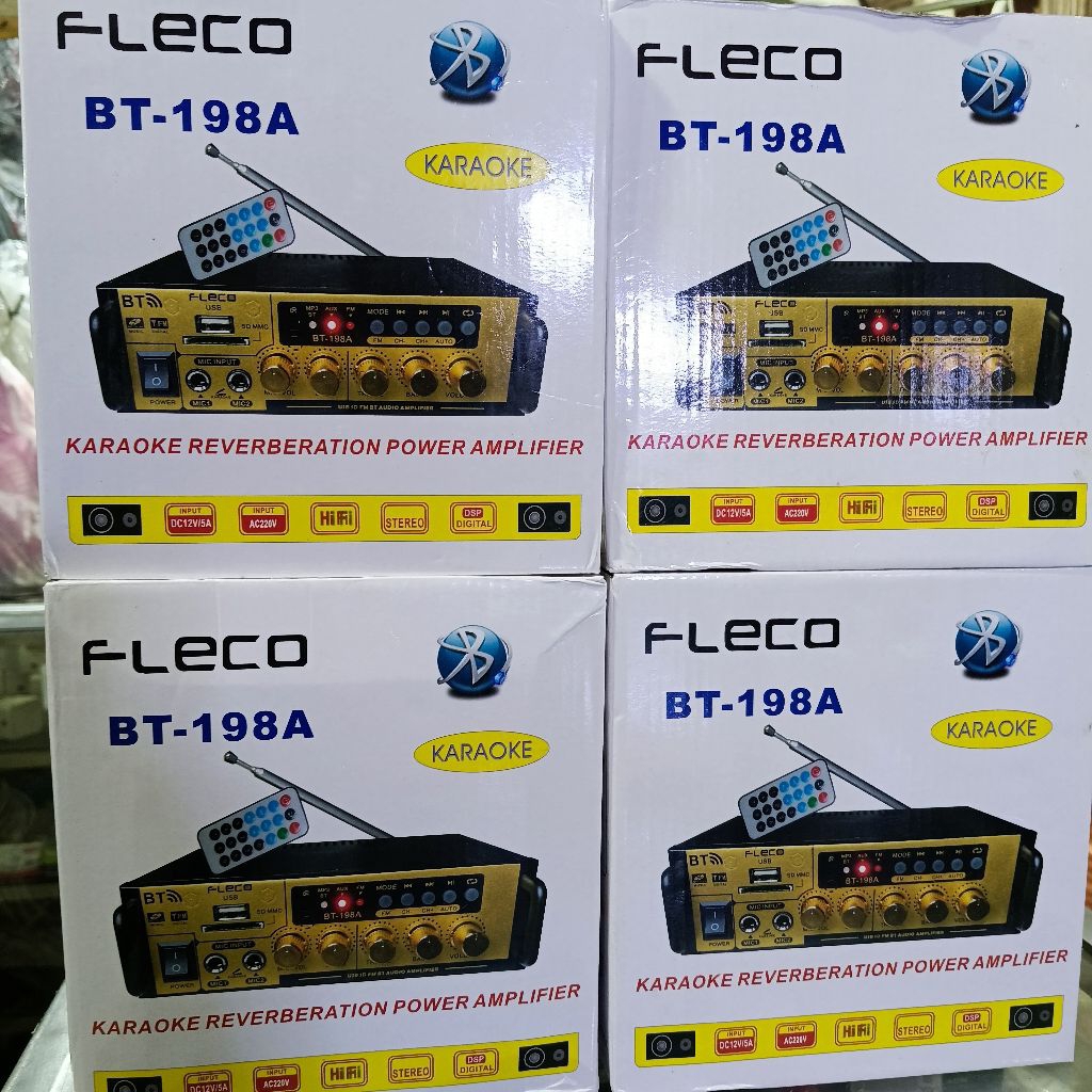 FLECO BT-198A AMPLIFIER KARAOKE REVERBERATION BLUETOOTH