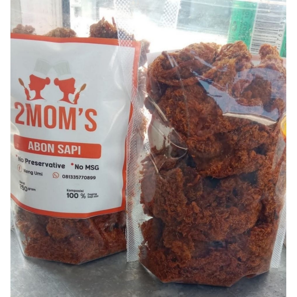 

Abon sapi gimabl 2MOM'S abon sapi abonsapiasliabonabonpedasabontanpamsgabon100%dagingsapi abonasli