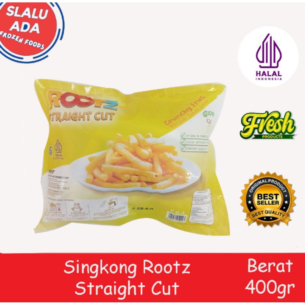 

singkong goreng rootz straight cut 400gr