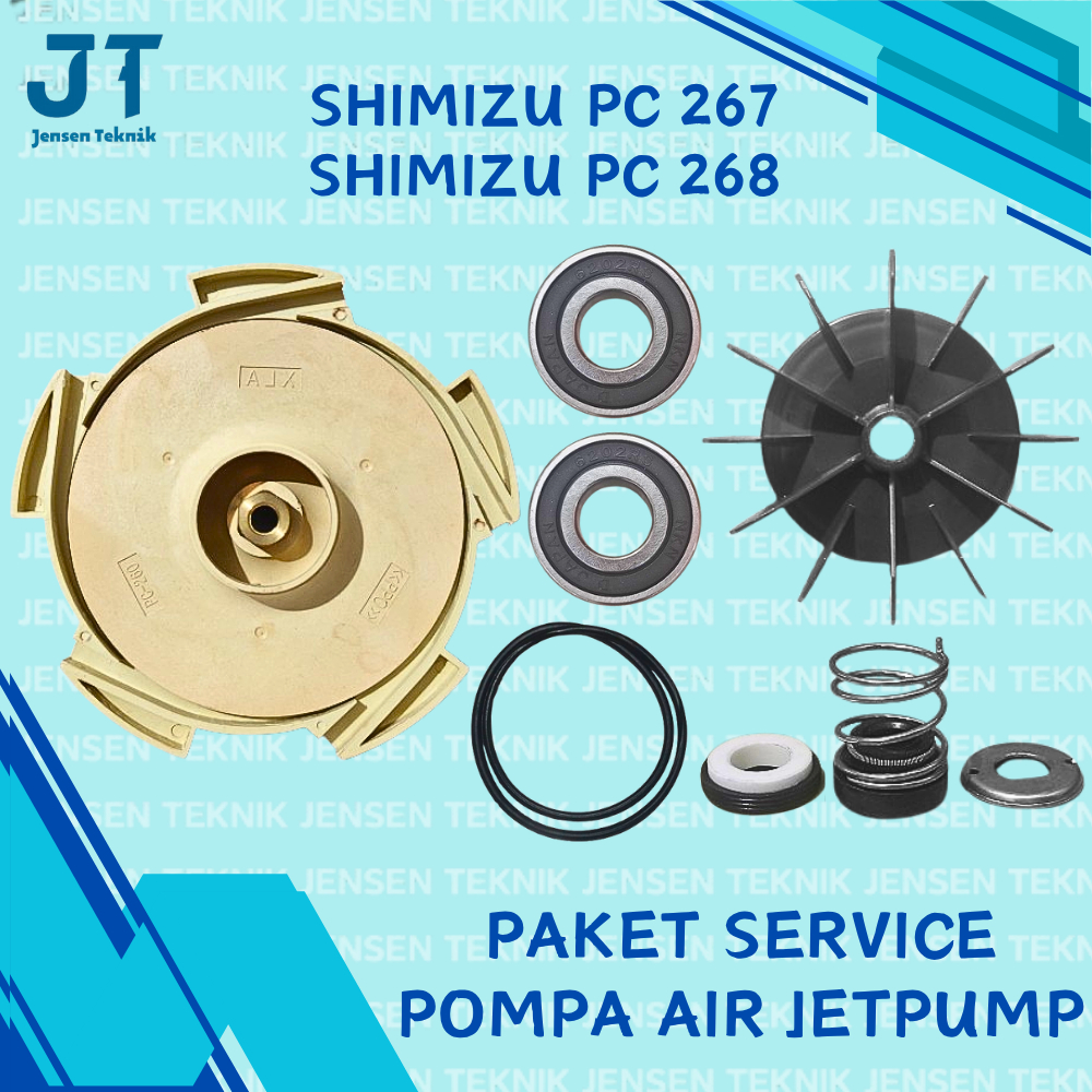 Paket Service Pompa Air Jet Pump Shimizu PC 267/268