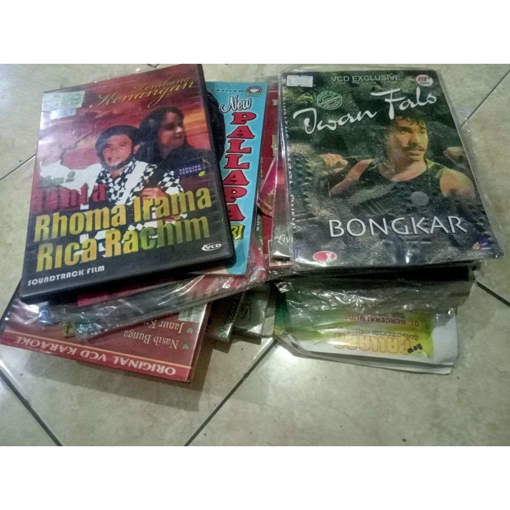 kaset cd dvd campur bekas dangdut musik