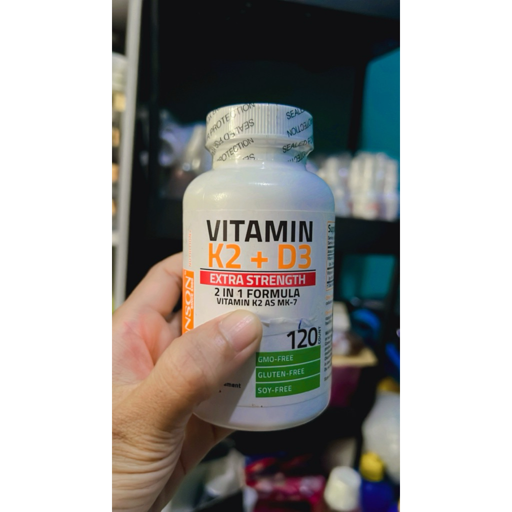 Vitamin Bronson K2 + D3 Isi 120. (Original Segel).