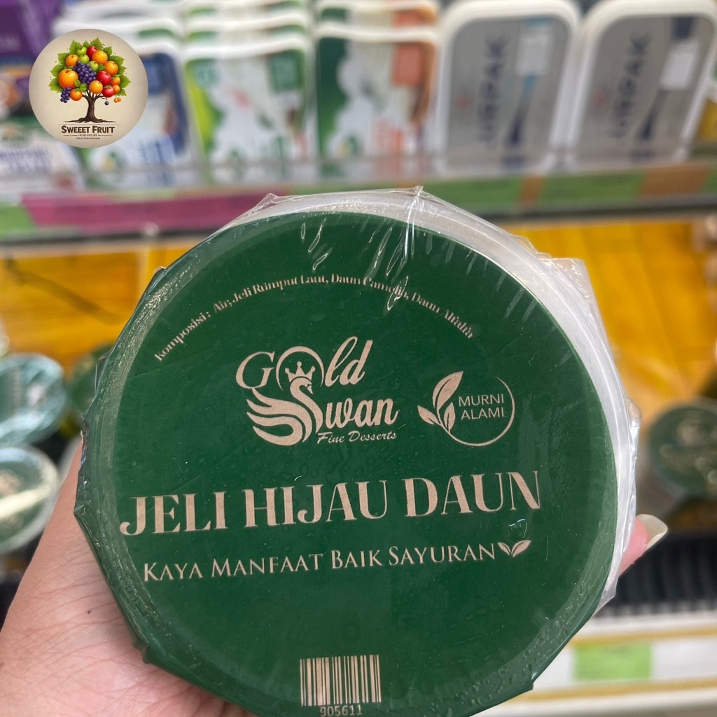 

Gold Swan Jeli Hijau Daun+Gula Cair | Jeli Hijau Kaya Manfaat | Pcs