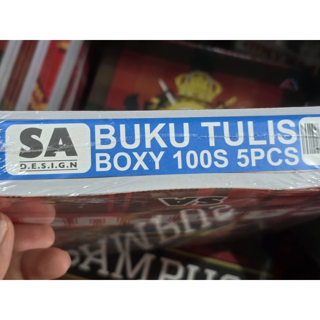 

BUKU TULIS BOXY SA 100 ISI 5 PCS BUKU TULIS PANJANG 100 LEMBAR ISI 5 PCS