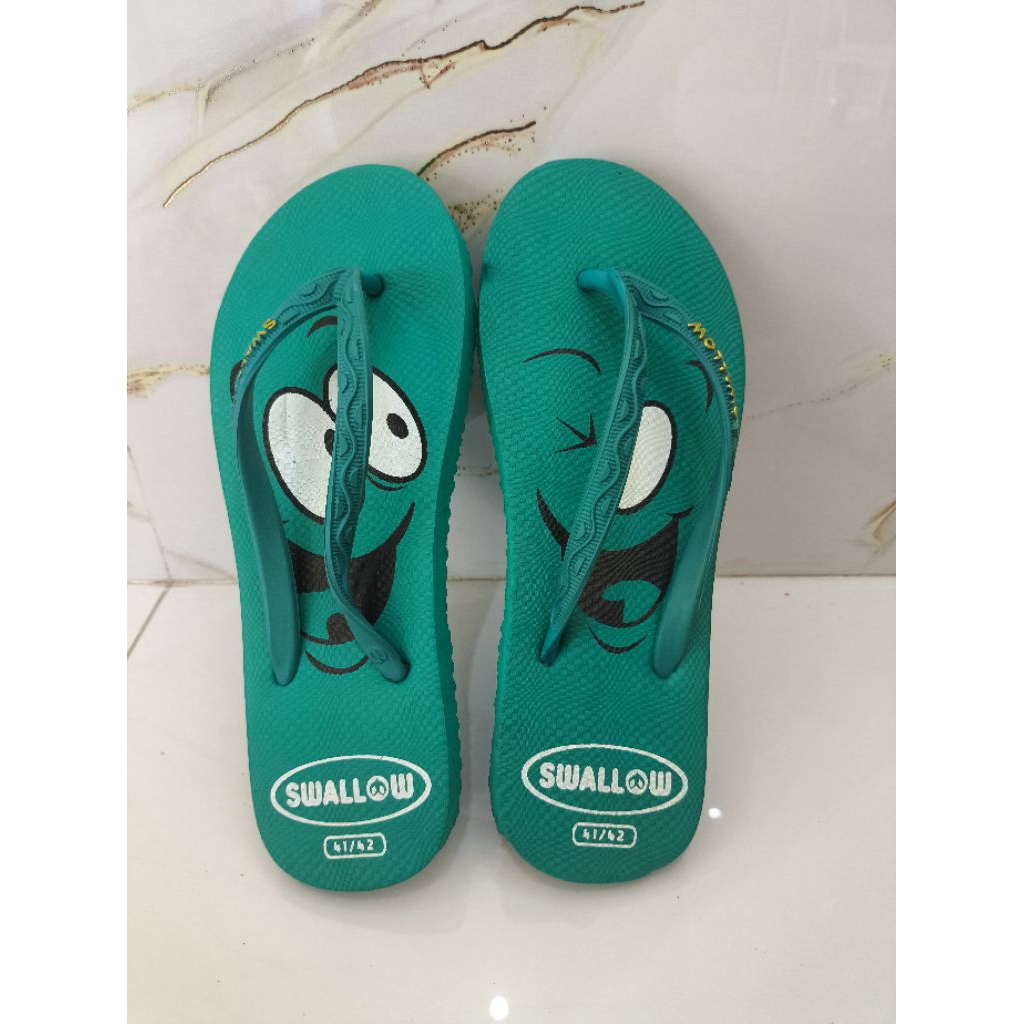 swallow emoji asli sendal jepit wanita