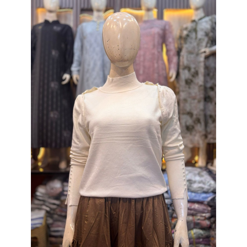 atasan rajut halus import premium wanita