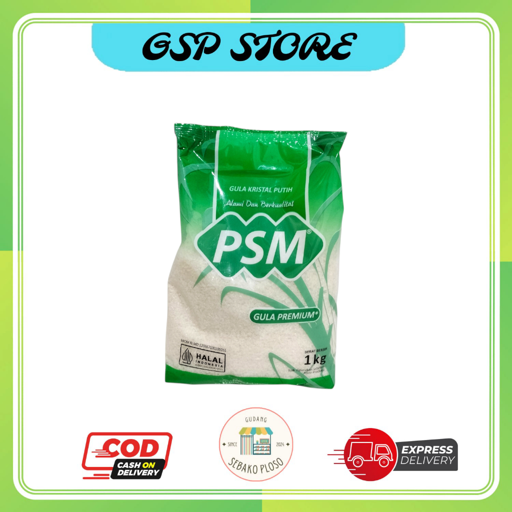 

Gula Kristal Putih PSM Kemasan 1Kg Premium