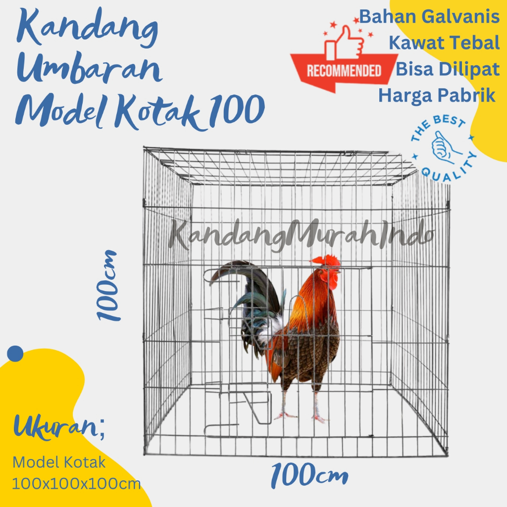 Kalahari - Kandang Ayam Murah, Kandang Umbaran Ayam, Kurungan Ayam, Bahan Galvanis Anti karat dan