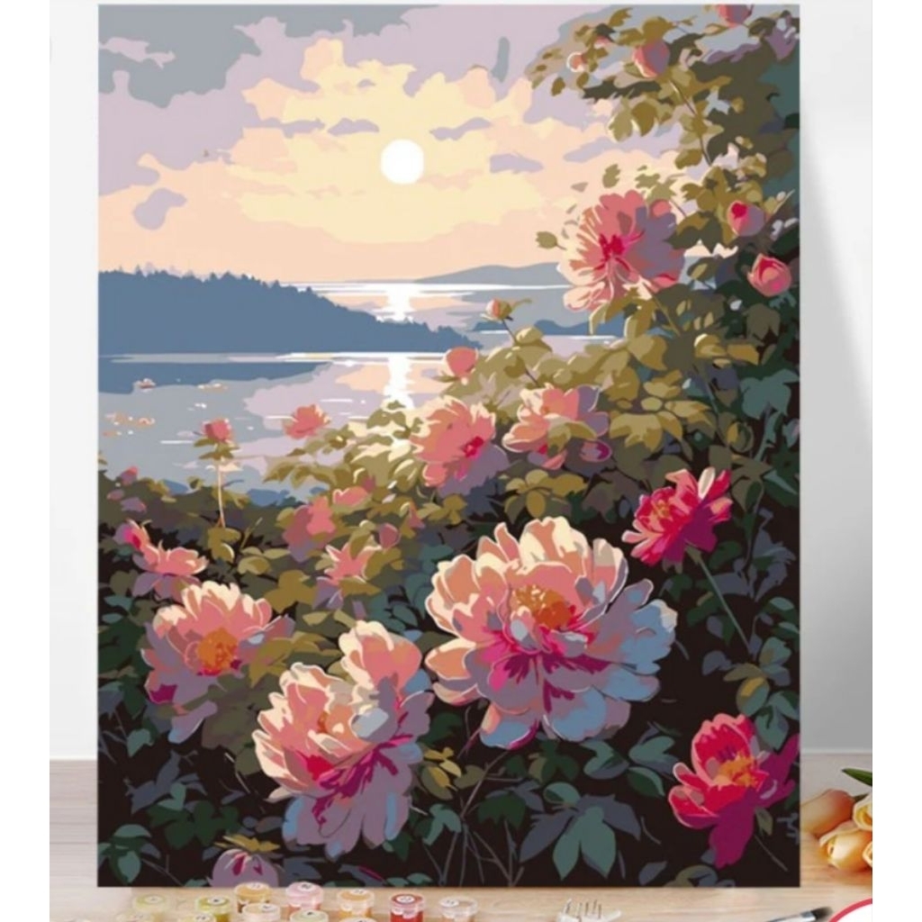 

Canvas Paint By Number Kit Digital Oil Painting DIY Lukisan 30 x 40