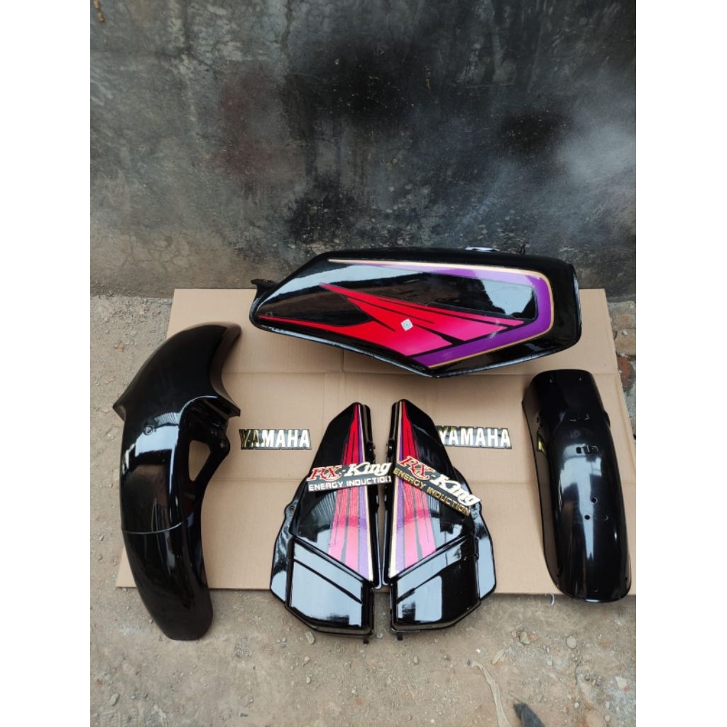 tangki fullset bodi Yamaha RX king 1995 set emblem pasang