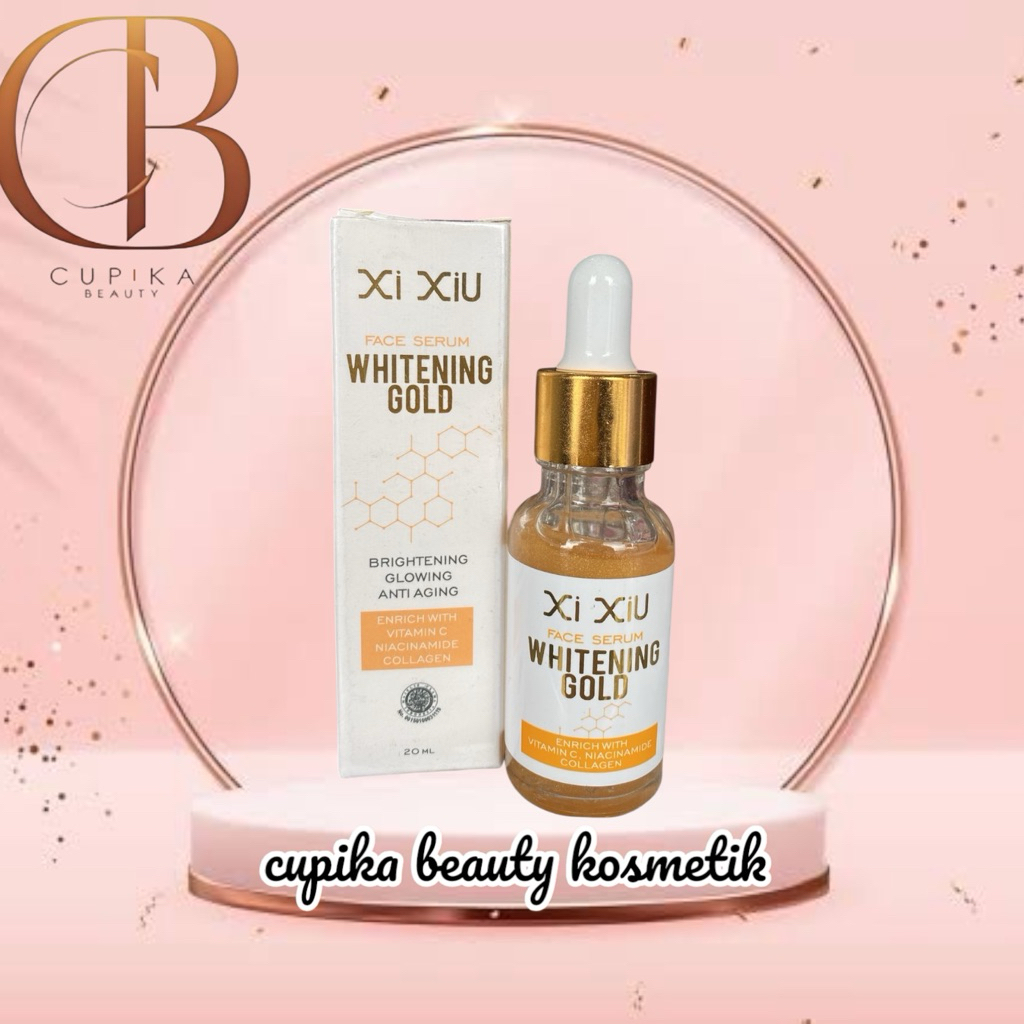 cu,ax - XI XIU SERUM GOLD WHITENING 20 ML - SERUM WAJAH PEMUTIH GOLD 24K XI XIU GLOWING
