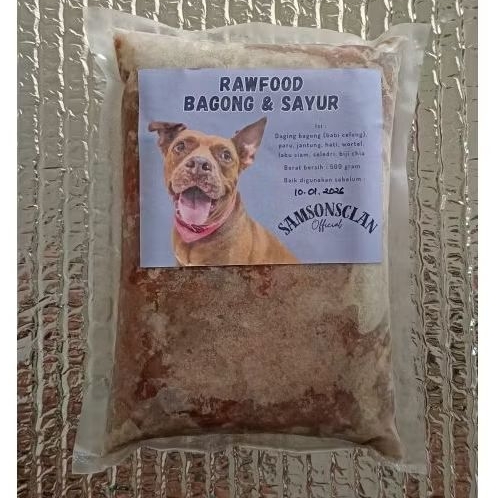 

Rawfood Bagong & Sayur (500 gram)