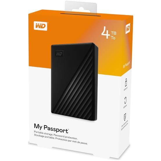 HDD EXTERNAL WD MY PASSPORT 4TB - BLACK