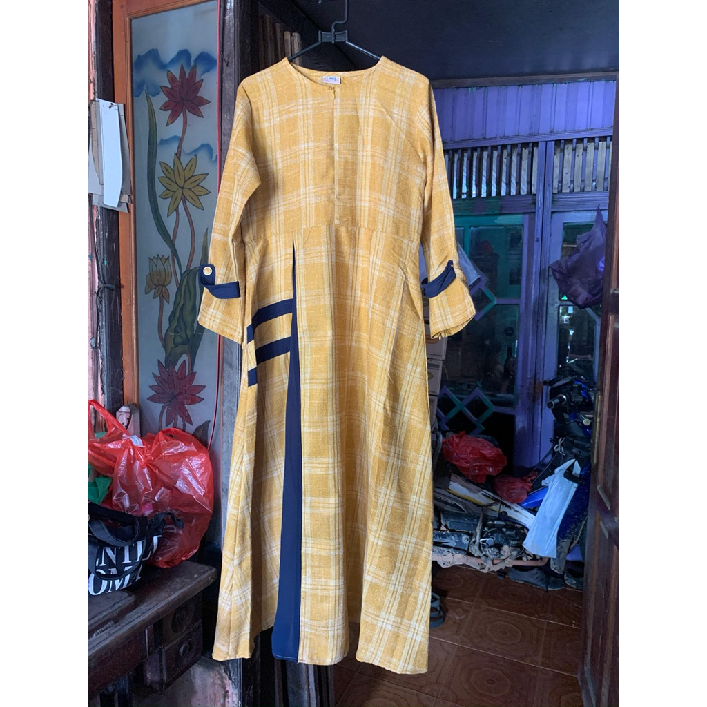 dress maharaja set kerudung