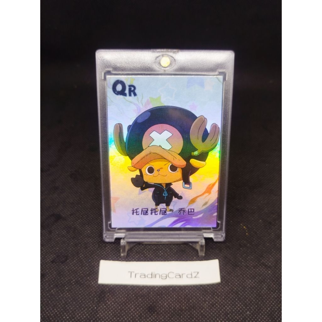 (Kartu agak tebal) Trading Card Fans made One Piece QR Chopper #NNO (dpt top loader)