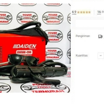 

DAIDEN Travo Las Inverter MMAi 220 - Mesin Las Inverter 200A