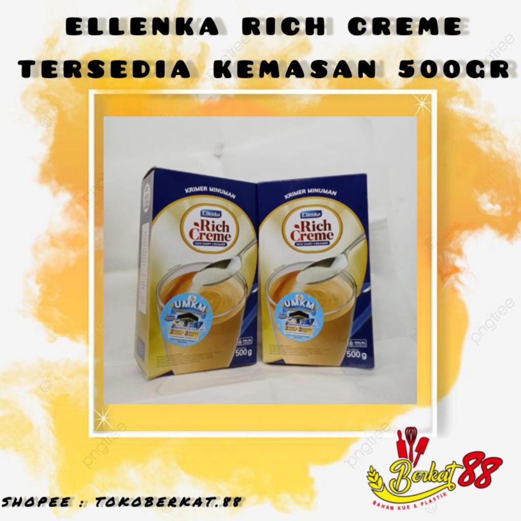 

ELLENKA RICH CREME TERSEDIA KEMASAN 500GR