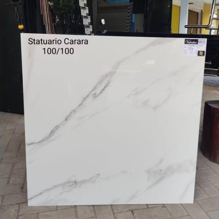 Granit 100x100 Statuwario Carara Glossy