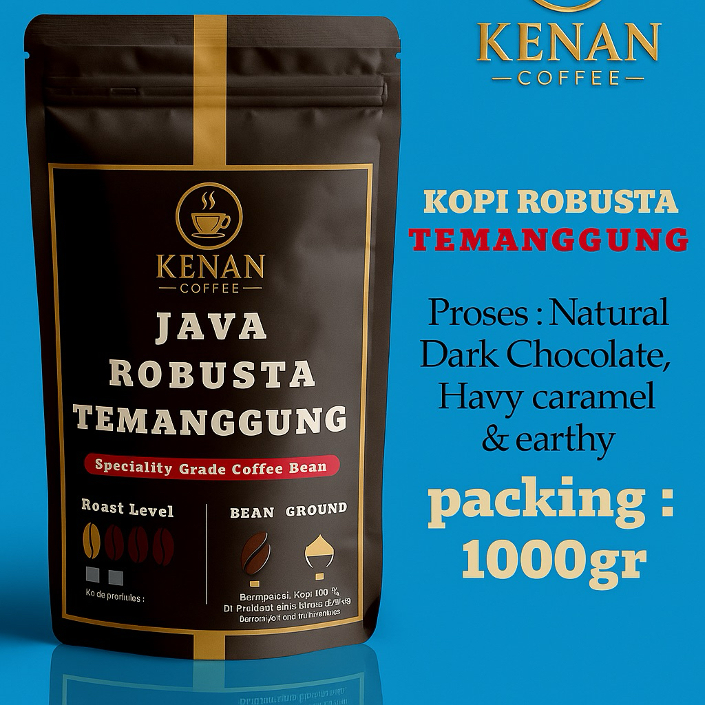 

Kenan Coffee Robusta Temanggung 1000gr - Biji atau Bubuk