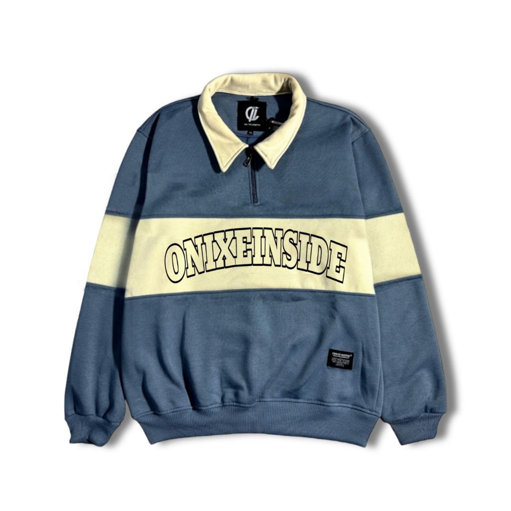 Sweater Rugby Vintage Sweater Pria Wanita