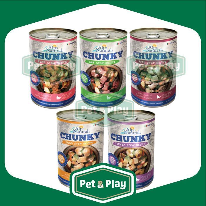 Alps Natural Chunky Dog Wet Food Can 1230 Gr