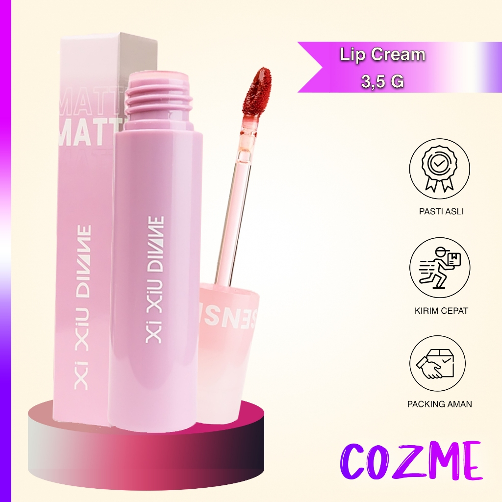 XI XIU Divine Lip Matte Sense | Lip Cream Powdery Matte Texture Ultra Moisturize