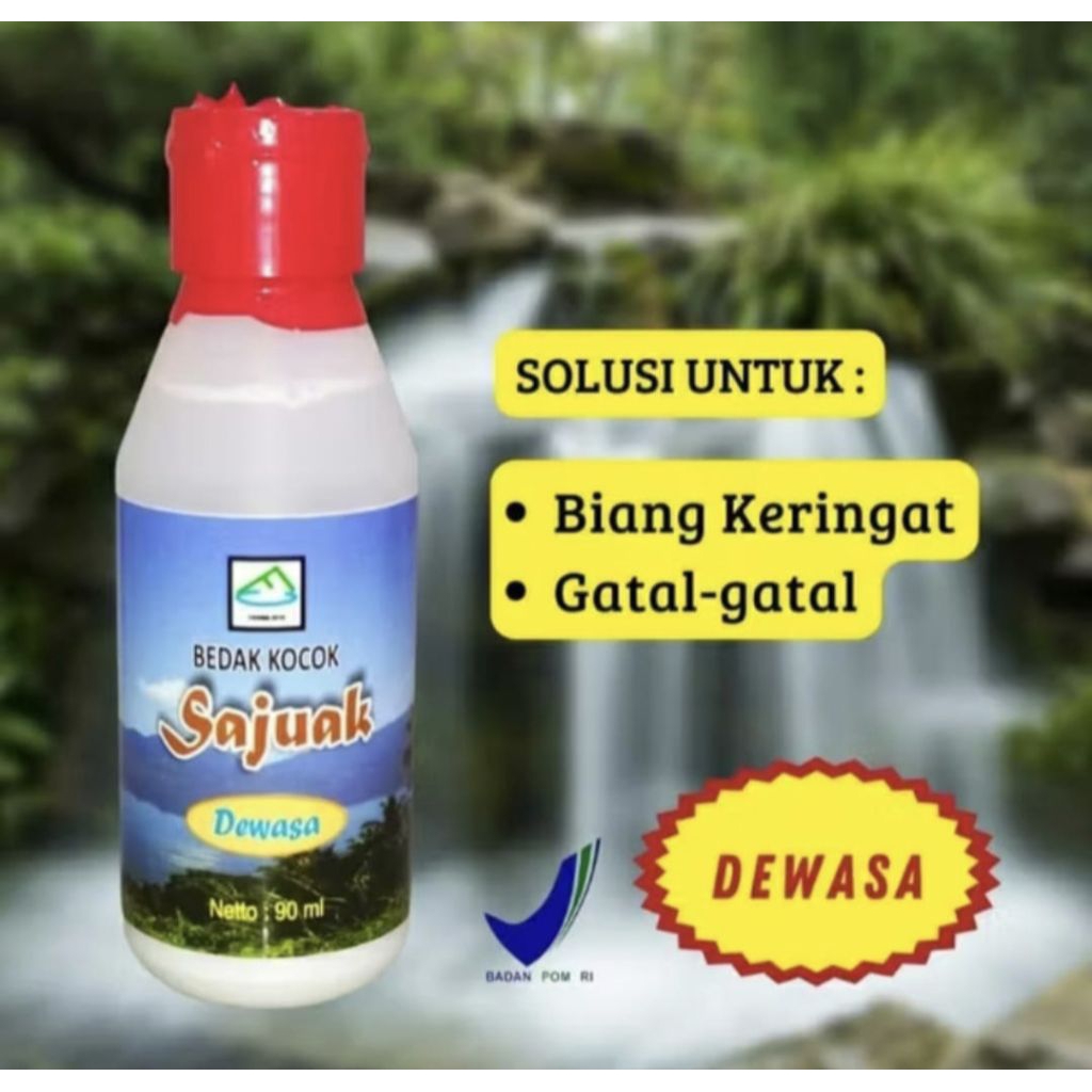 bedak kocok sajuak untuk biang keringat ruam dan gatal buat dewasa